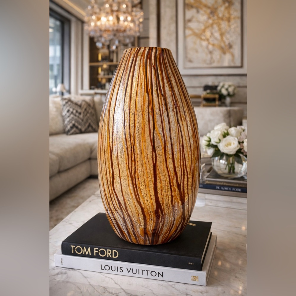 NEW – Woodland Murano Glass Collectible Vase | Handmade in Italy